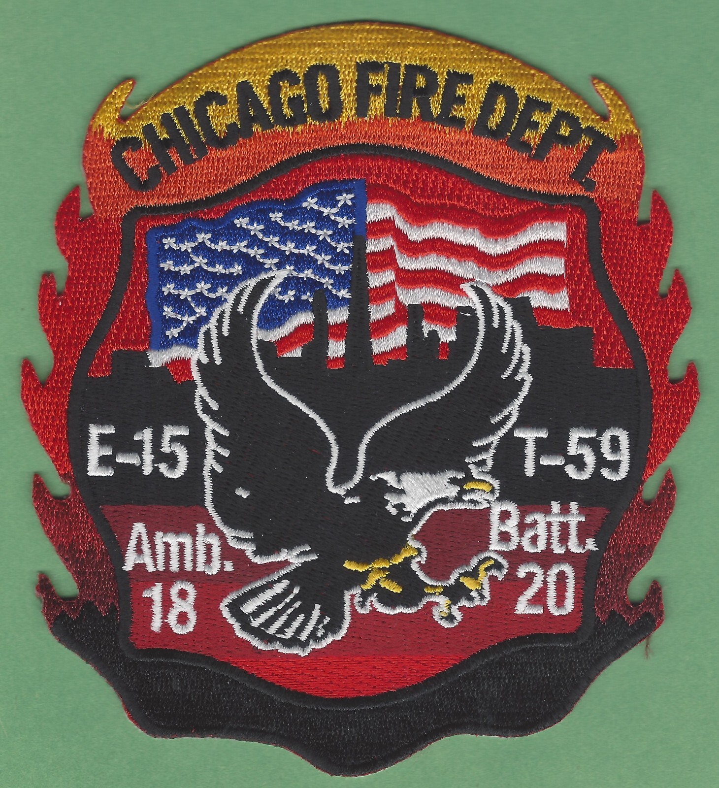CHICAGO ENGINE 15 TRUCK 59 FIRE COMPANY PATCH