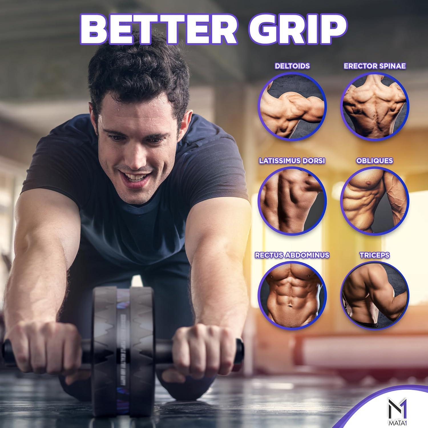 Ab Roller Wheel, Abs Workout Machine, Perfect For Core And Abdominal Strength