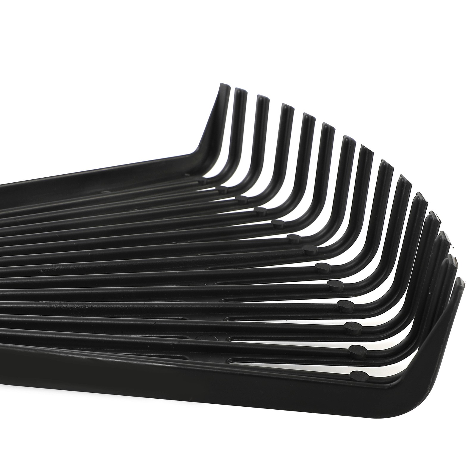 8-inch Wood & Poly Shrub Leaf Rake Ergonomic Handle Versatile Yard Tool