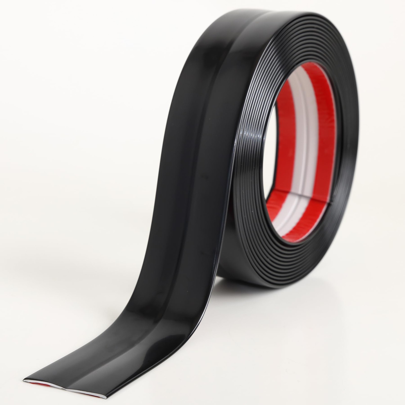 Coengwui L-Shaped Corner Guards, Peel and Stick 16.4ft x 0.8in, Matte Black