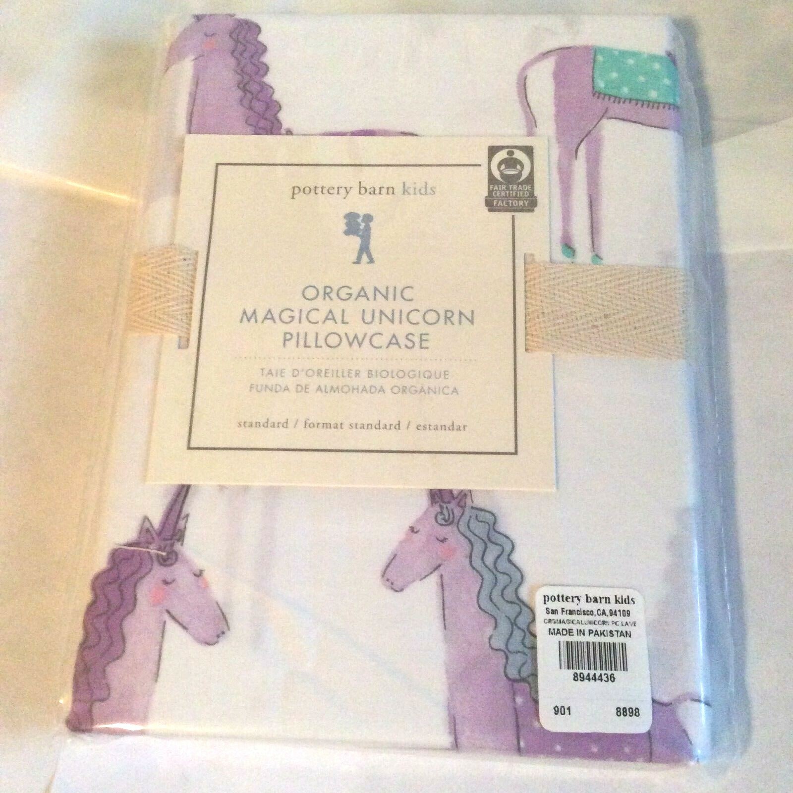 Pottery Barn Disney holiday pillowcase Unicorn horse School Girl Gift 🎁 kid 1