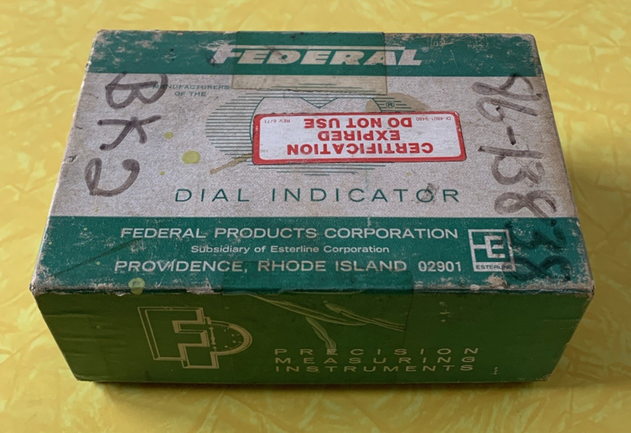 Federal Precision Measuring Inst. D71 Dial Indicator .0005" Miracle Movement