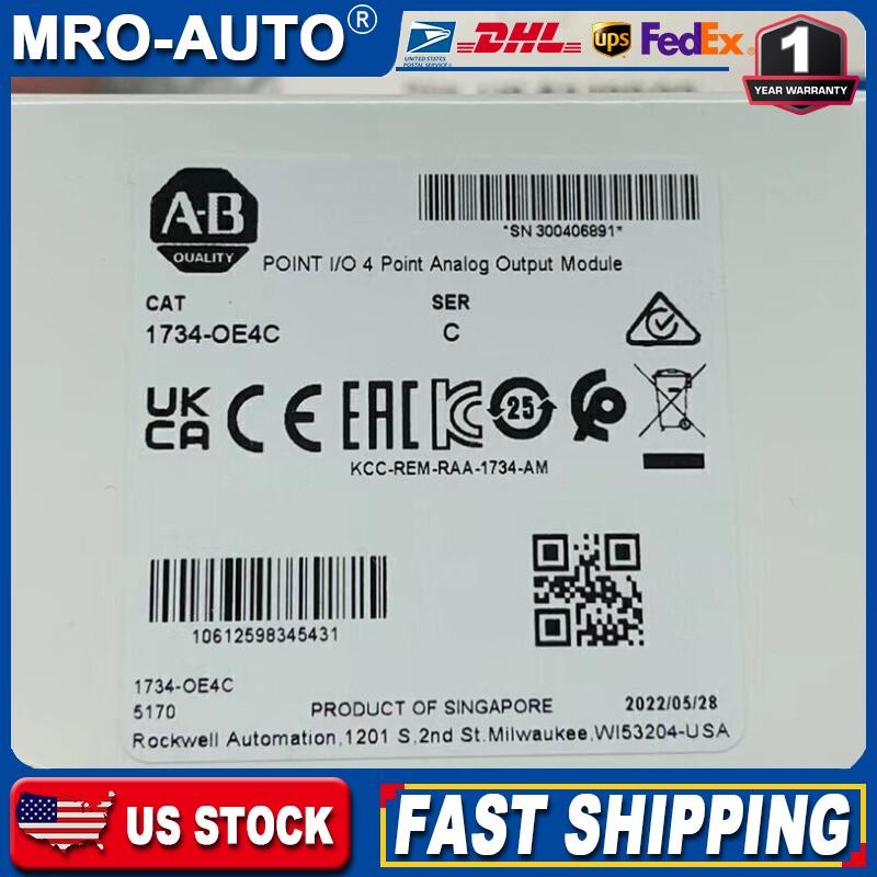 1734-OE4C Allen-Bradley Point I/O 4-Point Output Module New Sealed US Free Tax