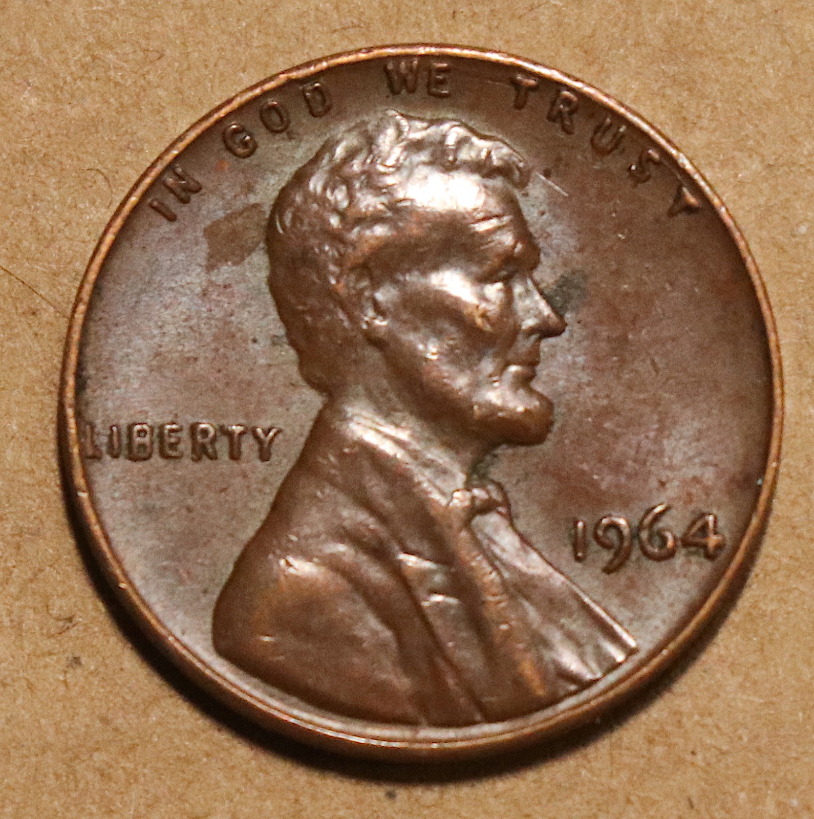1964 Lincoln Memorial cent brown