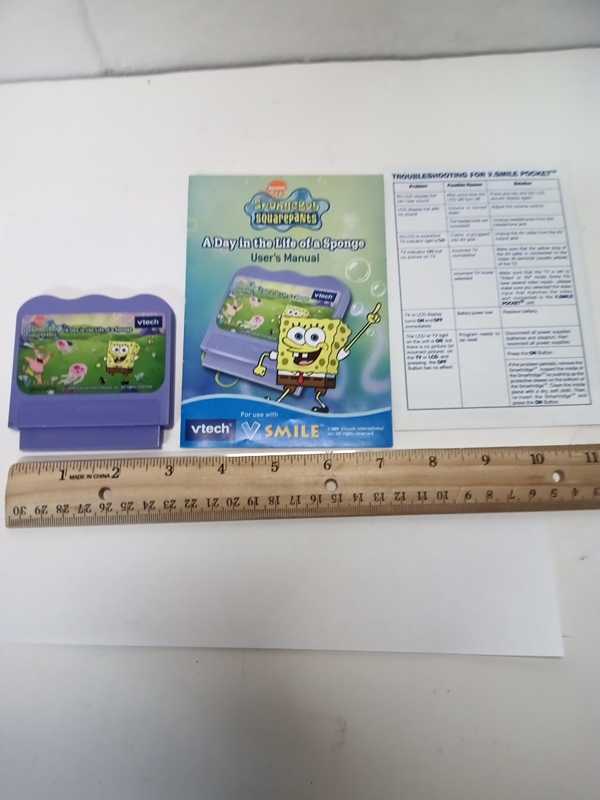 VTech Vsmile SpongeBob SquarePants A Day In The Life Of A Sponge With Manual