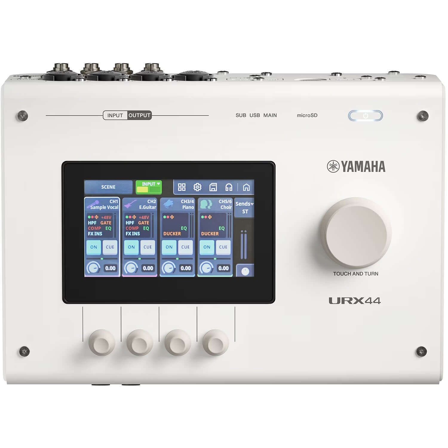 Yamaha URX44 USB-C Audio Interface, White