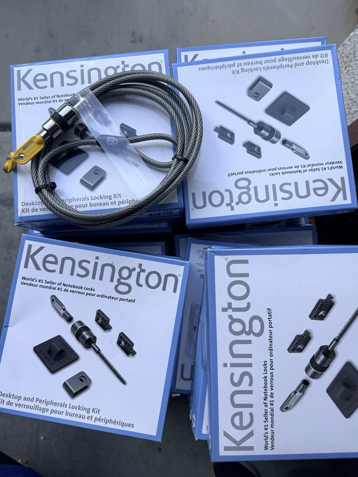 20 X Kensington K64615US Desktop Computer and Peripherals Locking Kit New !!