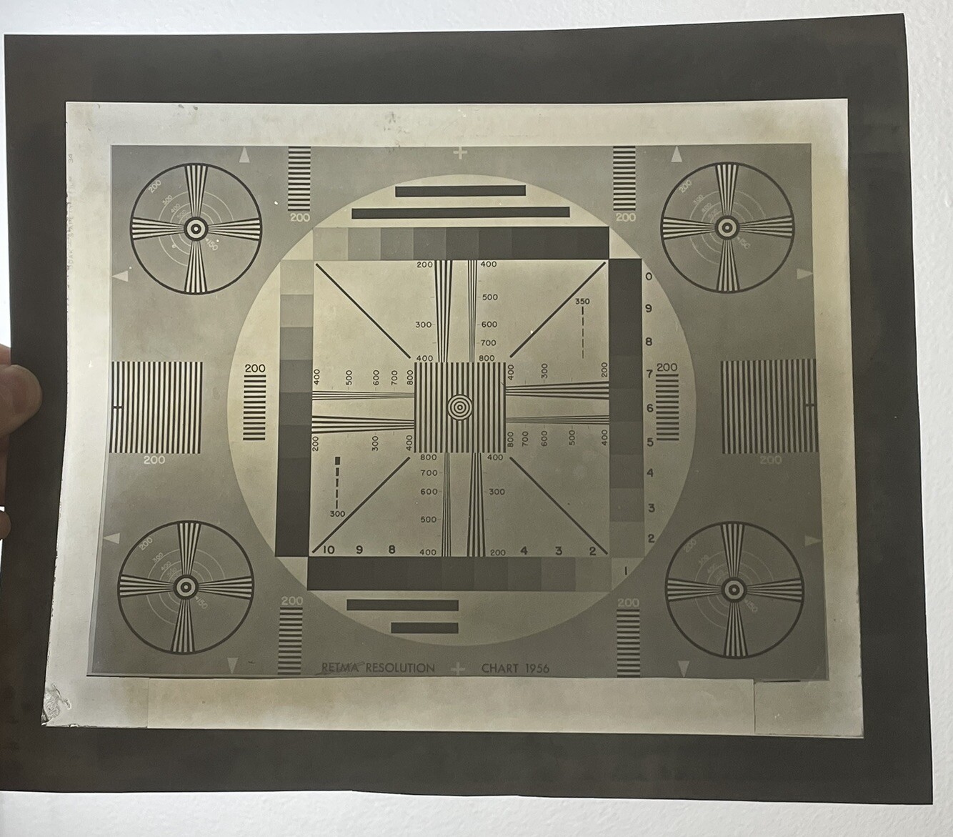 RARE Retma Resolution Screens Chart 1956 Comparison GPL Precision 800 Lot