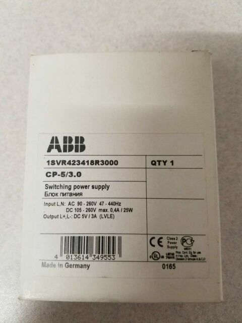 POWER SUPPLY, 5VDC, 3 AMP,  ABB CP-5/3.0