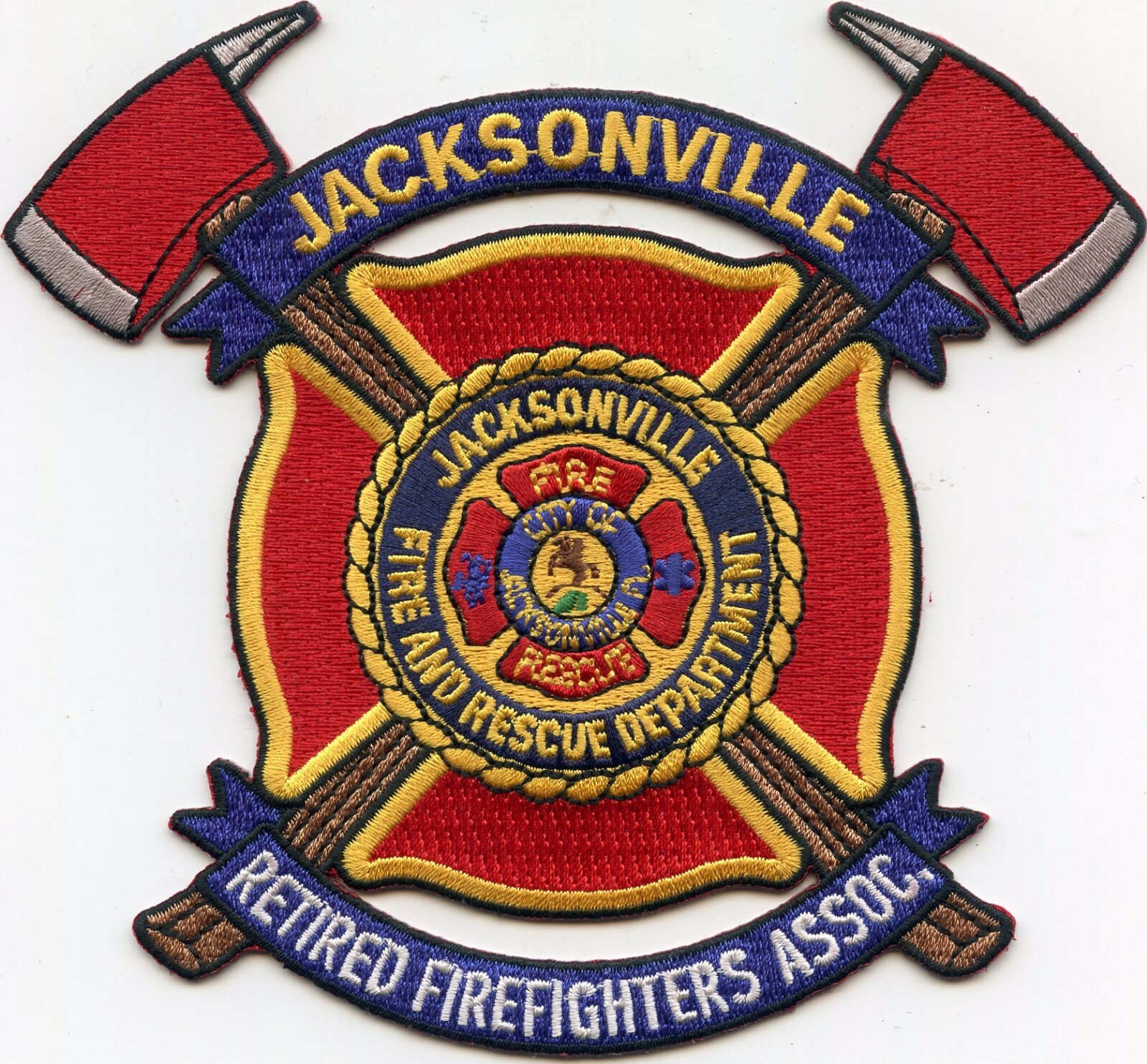 JACKSONVILLE FLORIDA FL Retired Firefighters Association FIRE PATCH