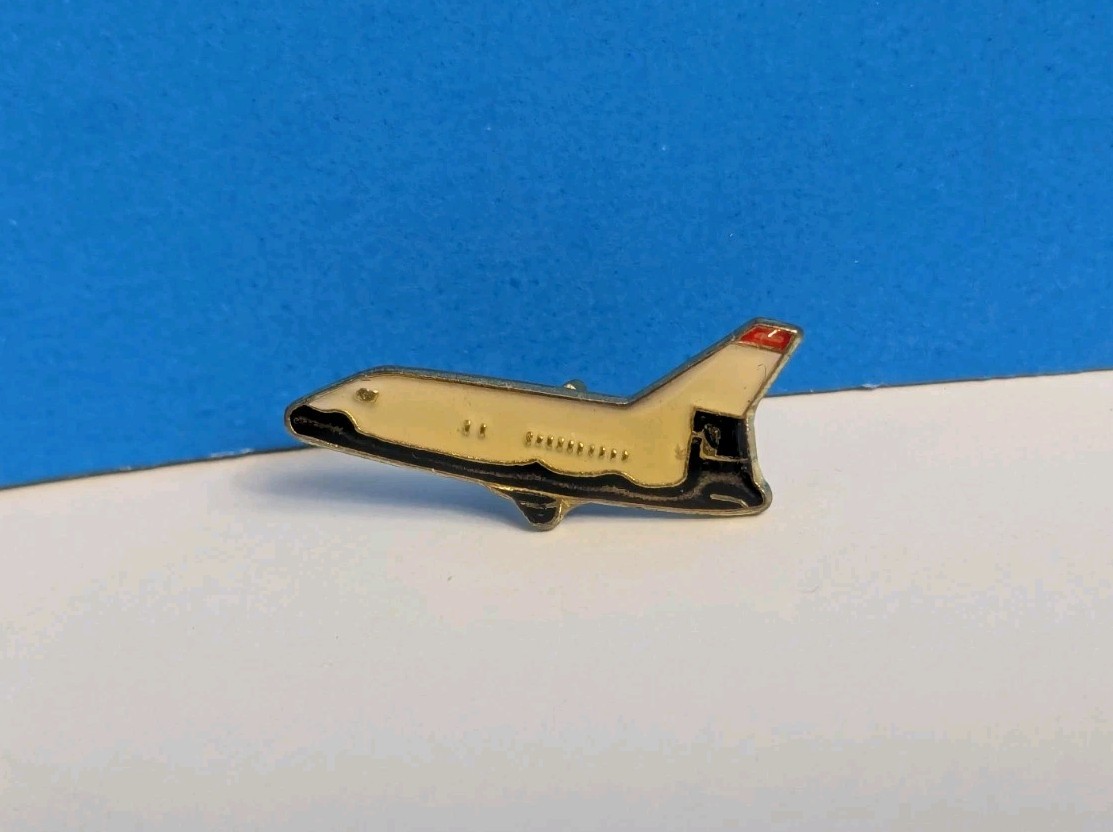 Tiny Space Shuttle Vintage 80s Lapel Pin Hat Tack
