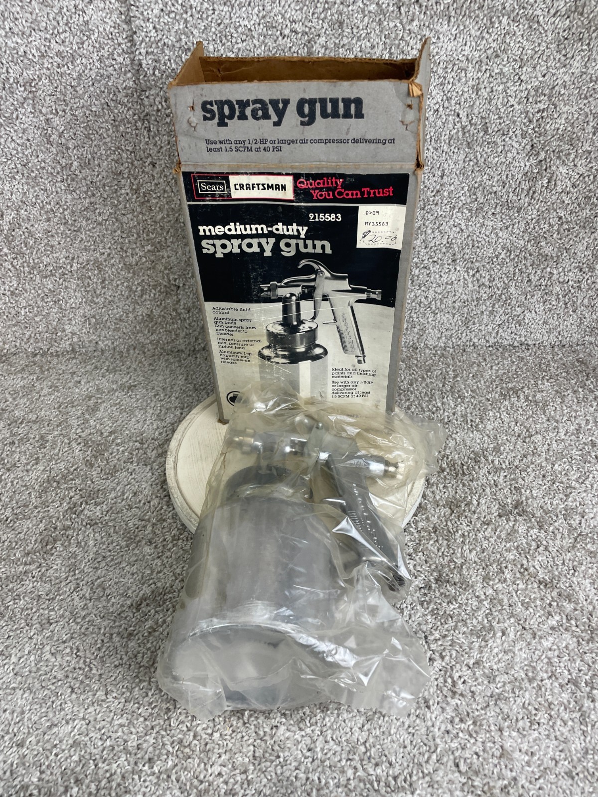 Vintage Sears Craftsman Medium Duty Spray Gun Model 215583