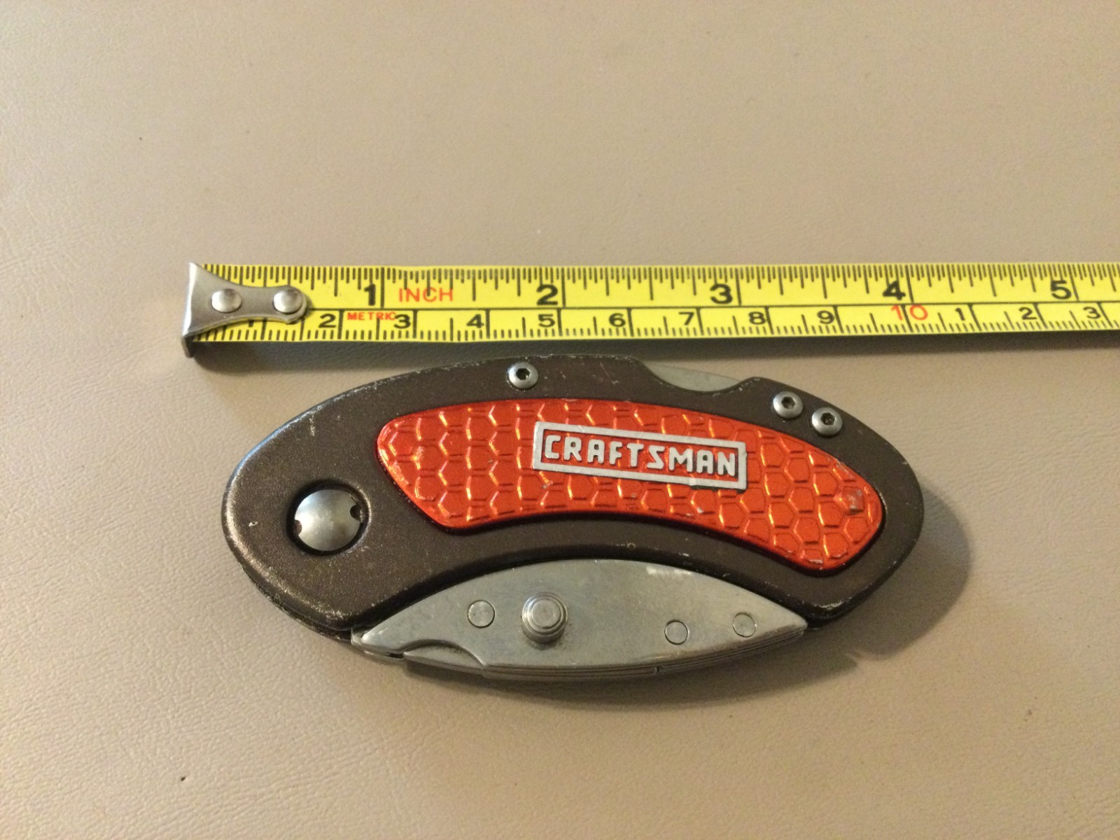 Craftsman Utility Box Cutter Lockback Folding Knife With Pocket Clip No Blades
