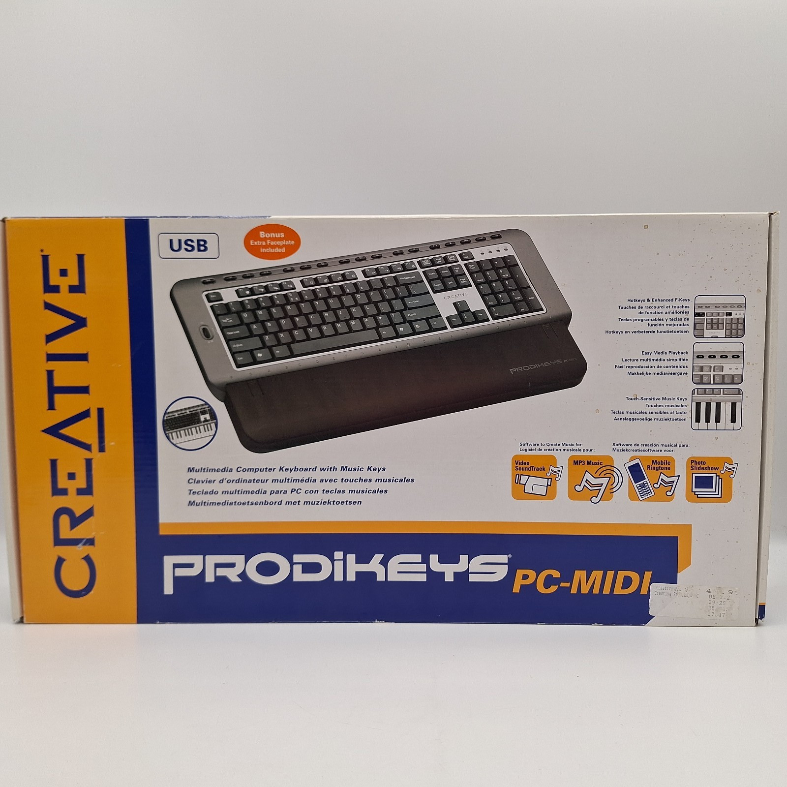 Creative Prodikeys pc-midi Keyboard New