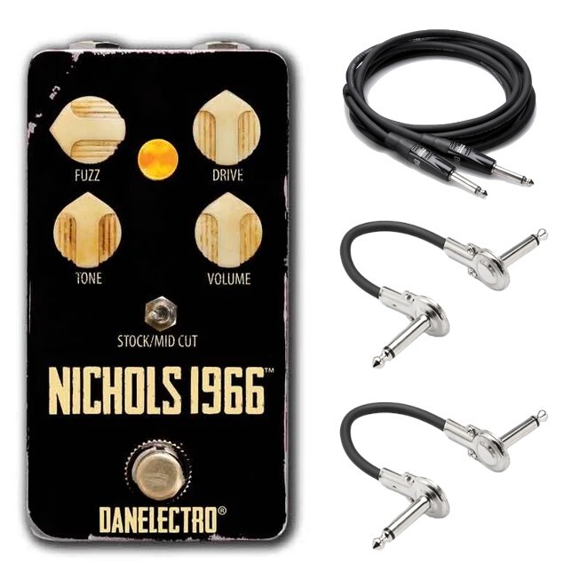 New Danelectro N-66 Nichols 1966 Fuzz Overdrive Guitar Effects Pedal