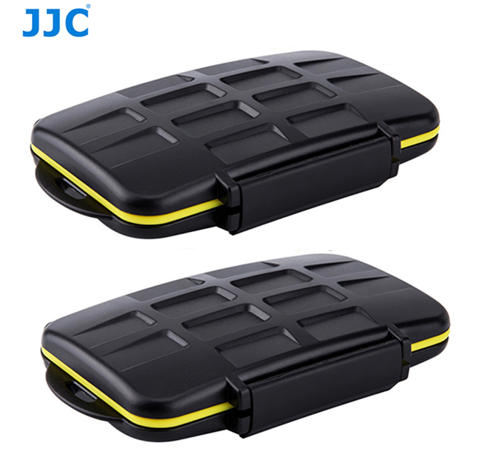 2 x JJC MC-SDMSD12 Anti-shock Memory Card Case for 4 x SD & 8 x Micro SD cards