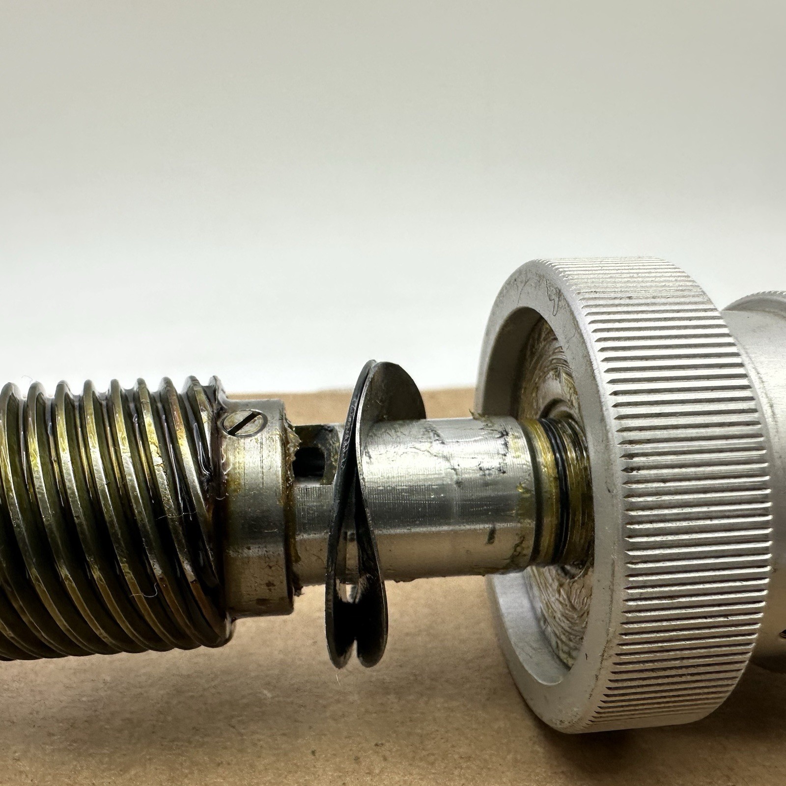 Bausch & Lomb Complete Height Adjustment Spindle + Knobs for Balplan Microscope