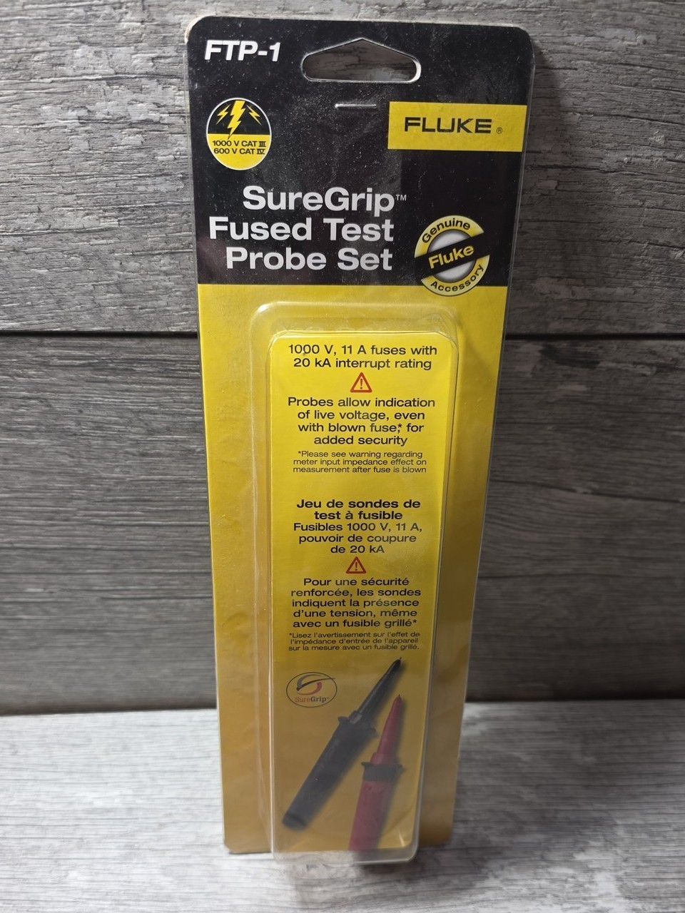 Fluke FTP-1 Sure Grip Fused Test Probe Set - New in Box Fluke FTP1