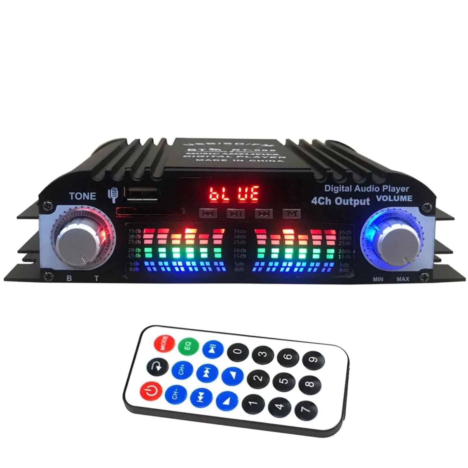 New Power Amplifier 4 Channel Mini HiFi Digital Stereo Audio Car Home 5.0/