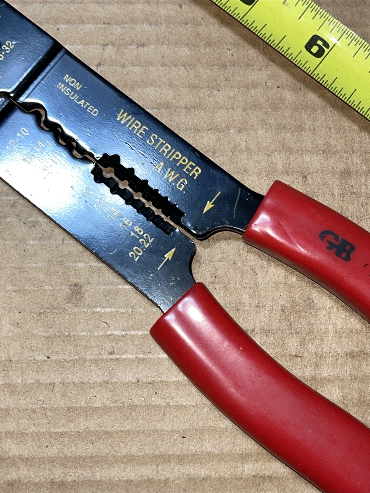 Vintage Gardner Bender Wire Cutter Wire Stripper Tool With Rubber Soft Grip Mint