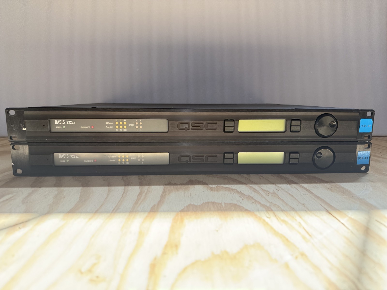 QSC BASIS 922AZ Network Audio Amplifier Control Processor - LOT of 2
