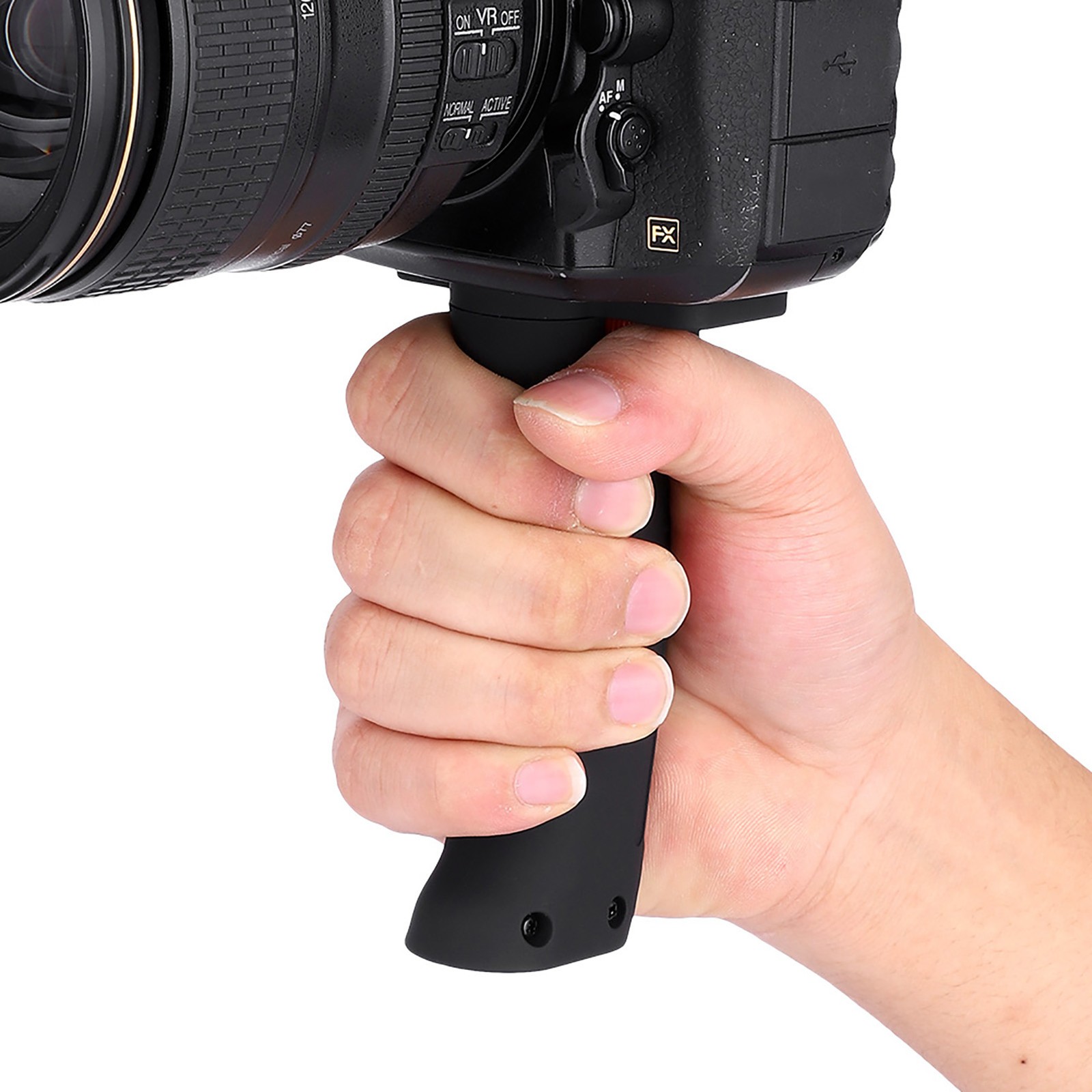 Camera Handle Grip Mount Portable Plastic 1/4 Screw Extension Handheld Wit BEA