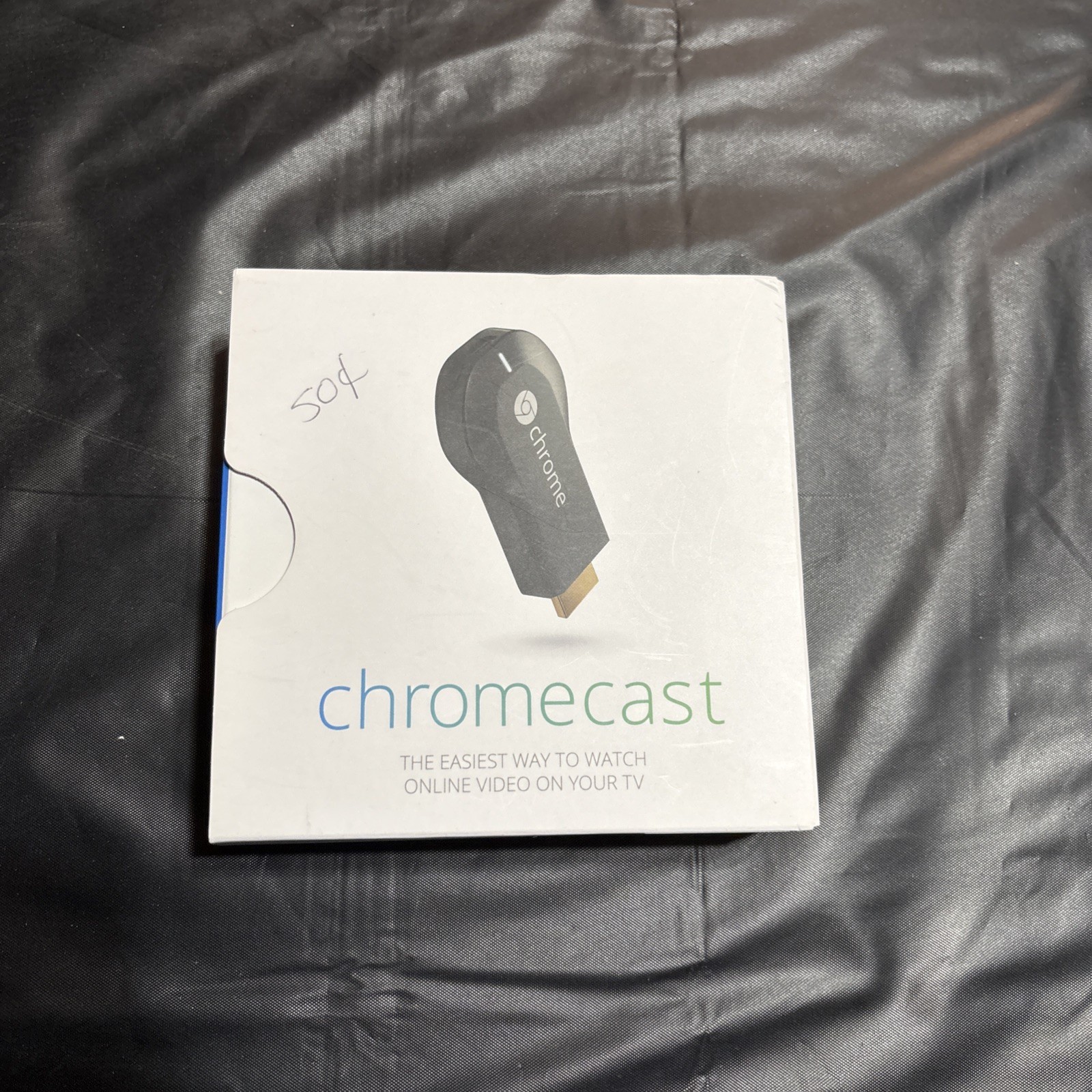 Google Chromecast 2013 Streaming Media Player - H2G2-42 (Black)
