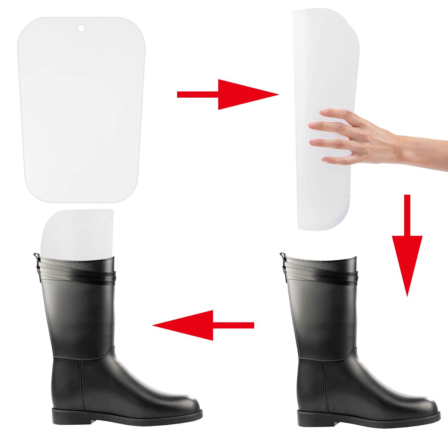5 Pairs (10 Sheets 16 Inch) Boot Shaper Form Inserts Boots Tall Support for3277