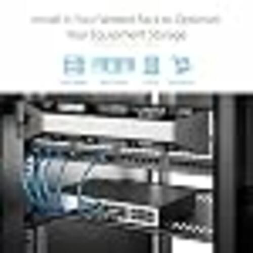 2-Pack 1U Rack Shelf, Vented
