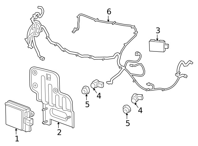Genuine GM Forward Range Radar Bracket 84628066
