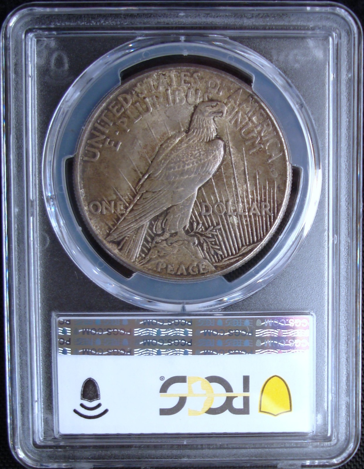 1921 High Relief Peace Silver Dollar - PCGS MS 64 - Gold Shield