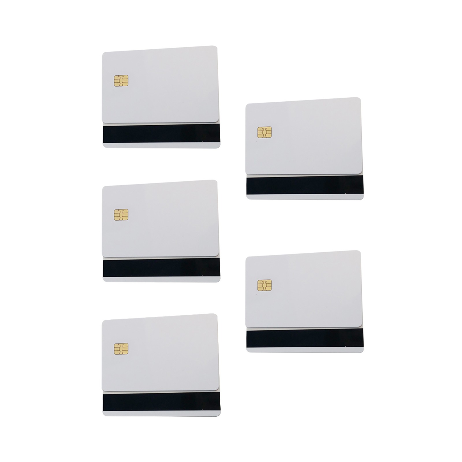 10x Blank Smart Card Sle4442 Chip+Magnetic Strip Hico 3 track Sublimation PVC aa
