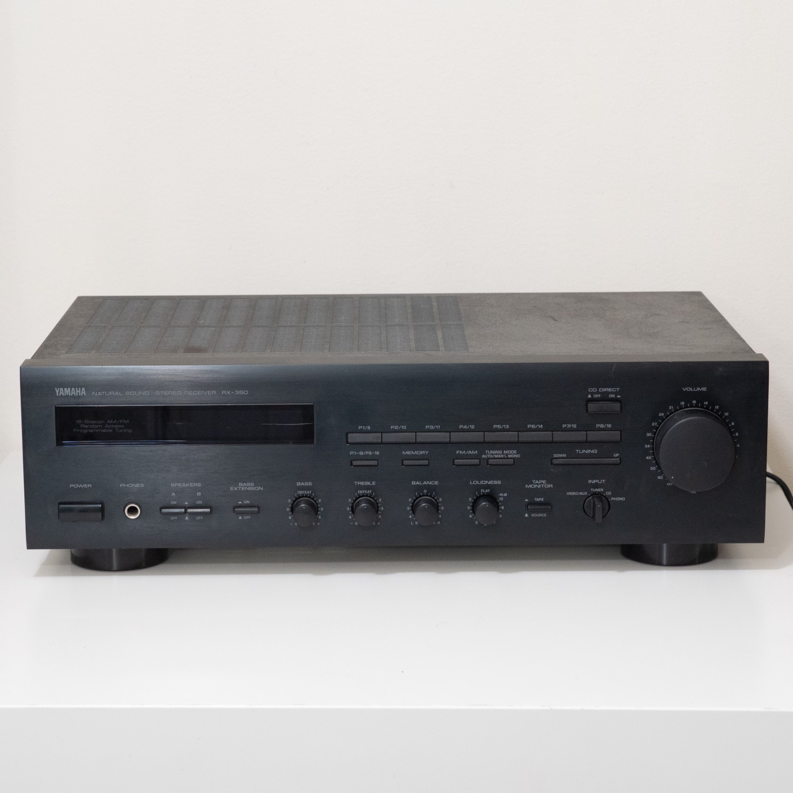 [AS-IS - BROKEN DISPLAY] Yamaha Natural Sound Stereo Receiver RX-350
