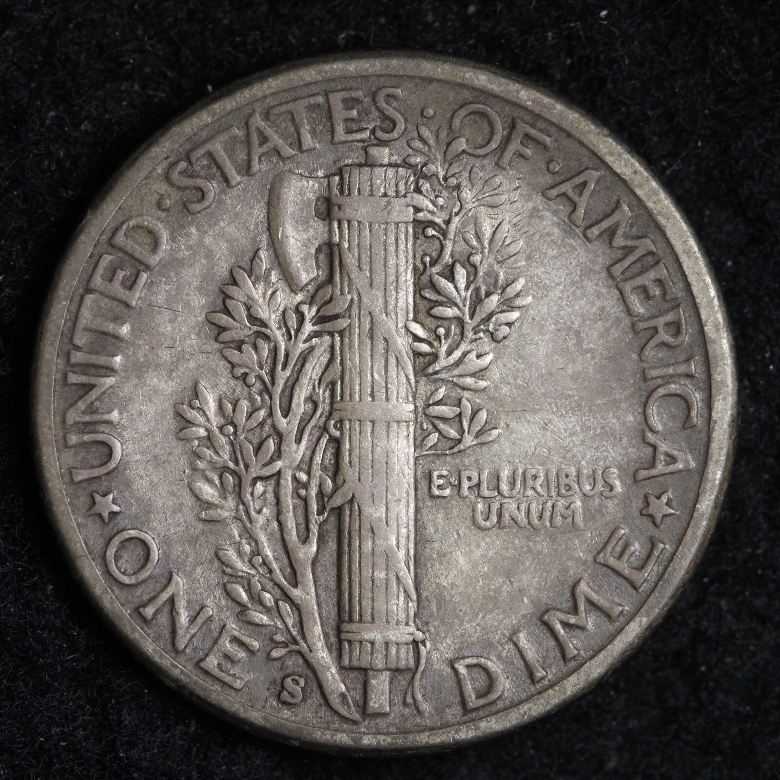 1928-S Mercury Silver Dime CHOICE AU E344 DCE