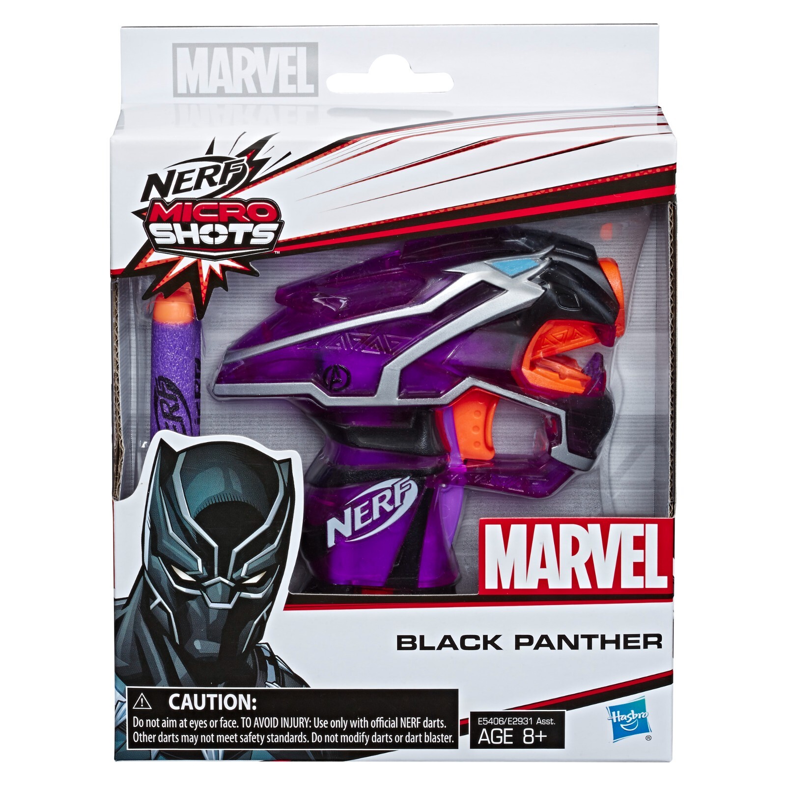 Black Panther Nerf MicroShots Marvel Toy Blaster
