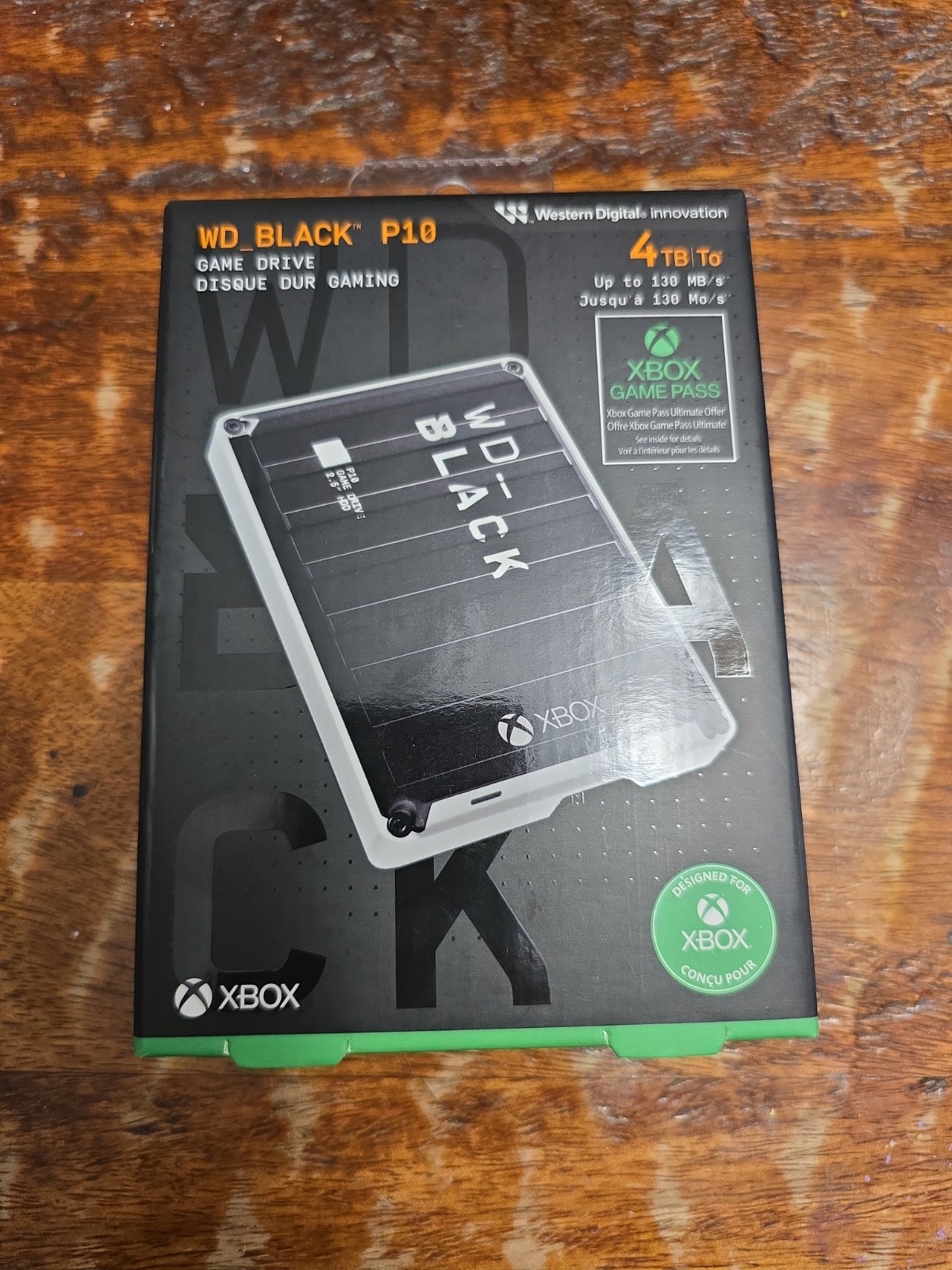 WD BLACK P10 For Xbox 4TB External USB Portable Game Drive