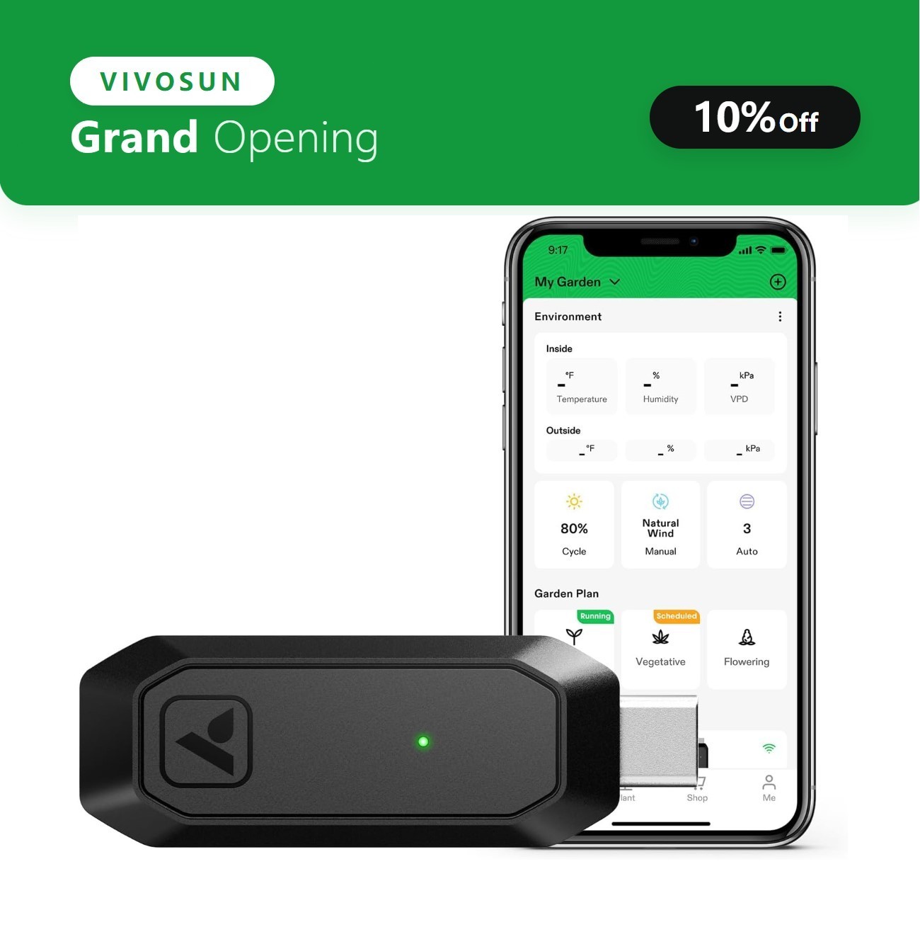 VIVOSUN GrowHub E25 for Smart Grow System Devices, Expansion Port for E42A+/E42A