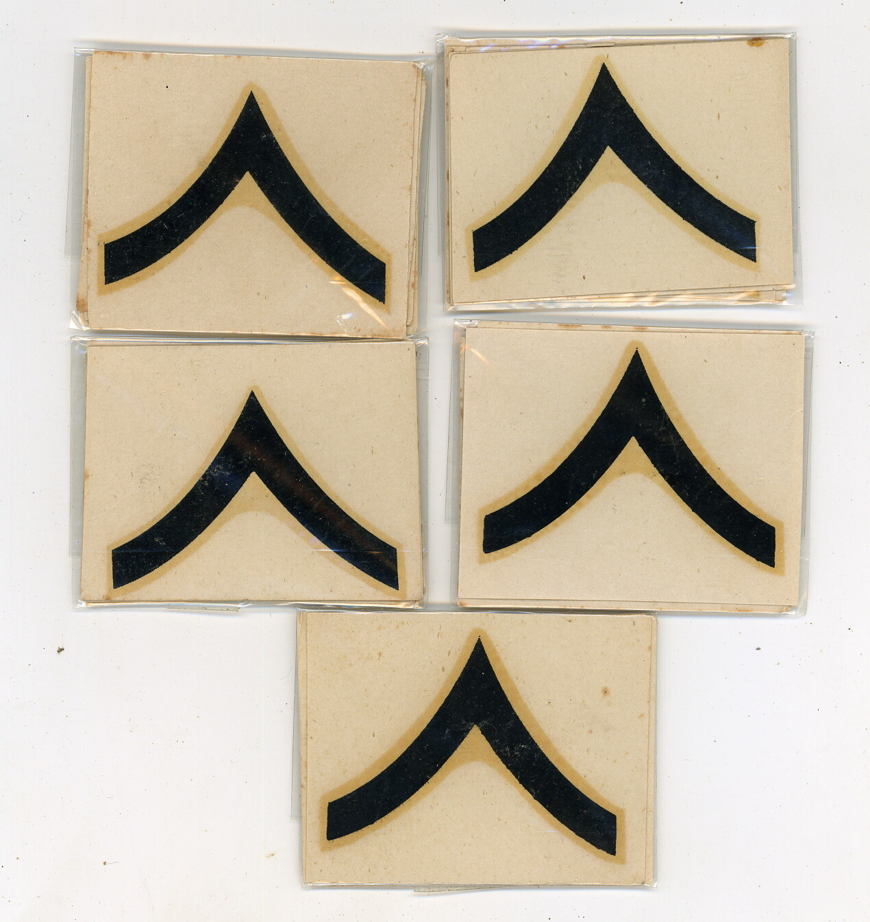 25 Vintage Helmet Liner PRIVATE Rank Insignia Decals - Korea to Vietnam - LOOK