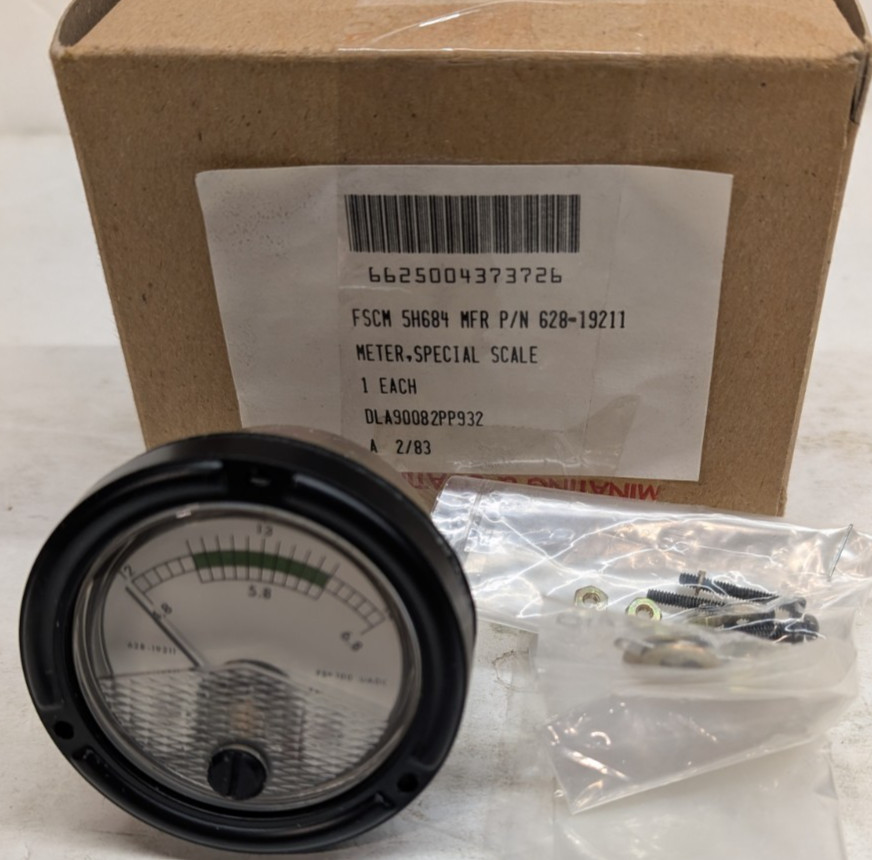 Phaostron Special Scale Meter 628-19211 Vintage Military NOS FS=100uADC