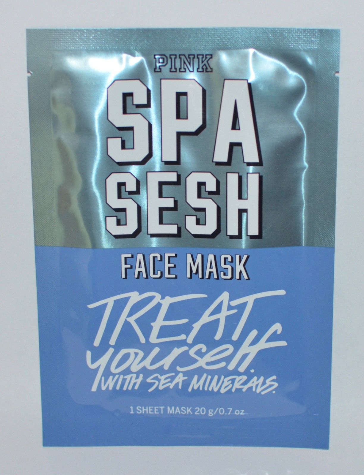 VICTORIA'S SECRET PINK SPA SESH FACE MASK 1 SHEET TREAT YOURSELF SEA MINERALS