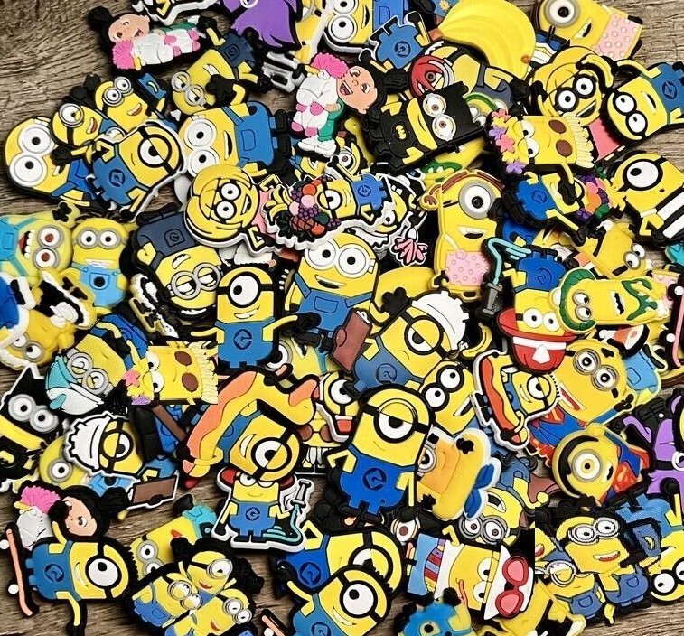 Despicable Minion Cartoon Shoe Charms for Crocs