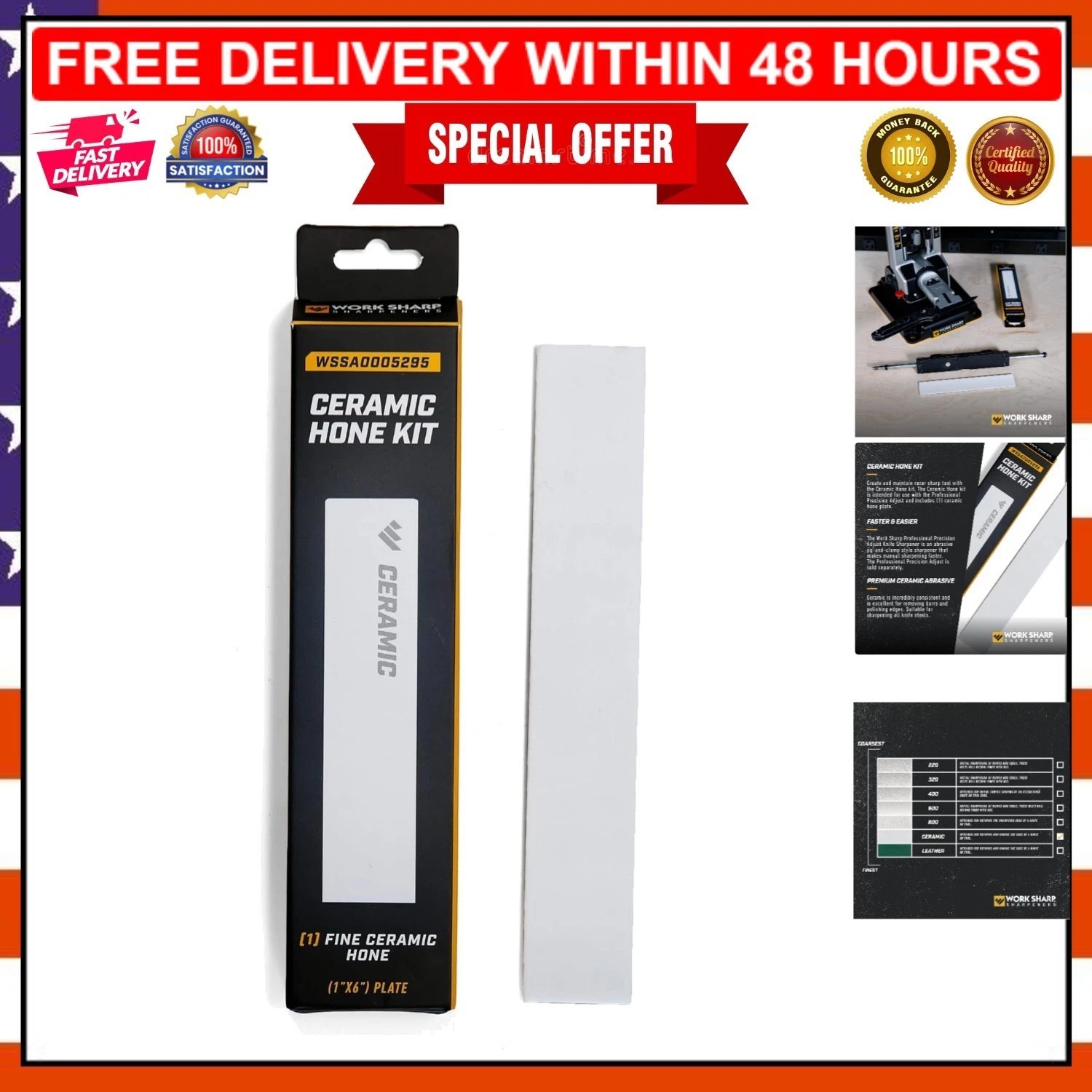 Essential Ceramic Sharpening Kit - Designed for Professional Precision Knives