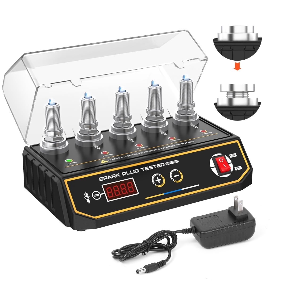 Car Spark Plug Tester with Digital Display