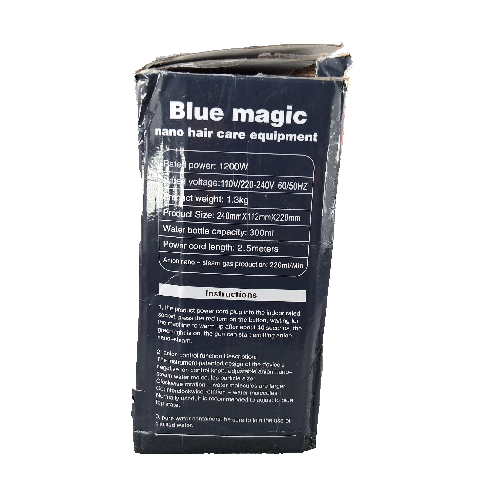 Blue Magic Nano Hair Care Equipment XH-040H