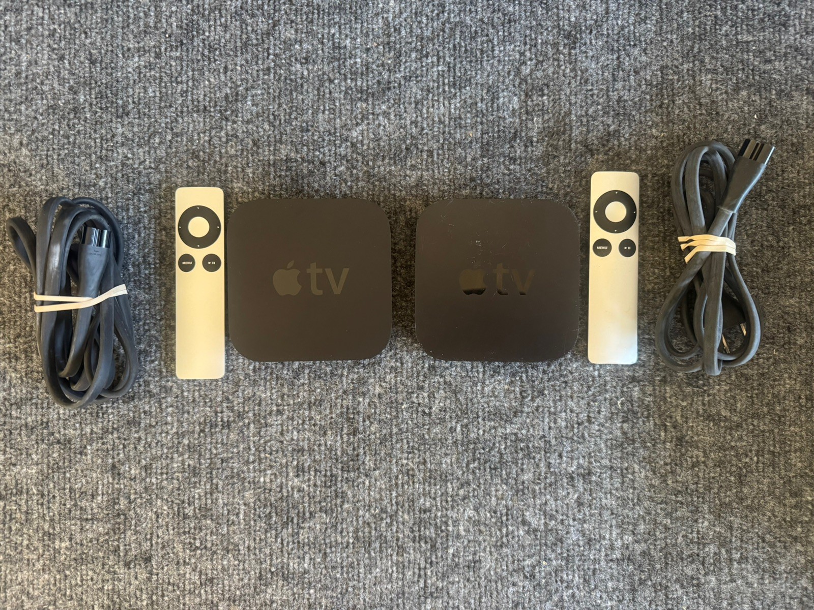2 Apple TV Box. A1378,  A1469. W/ Remotes & Power Cable. Original owner.