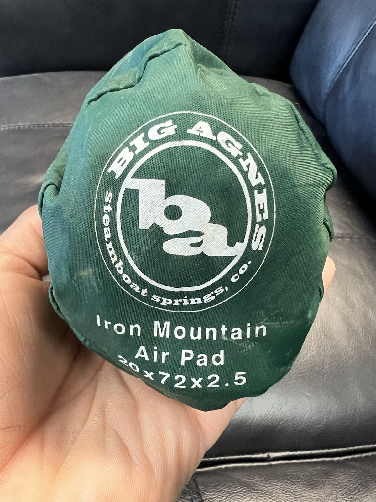 BIG AGNES  Sleeping Pad 20x72x2.5 Green - USED