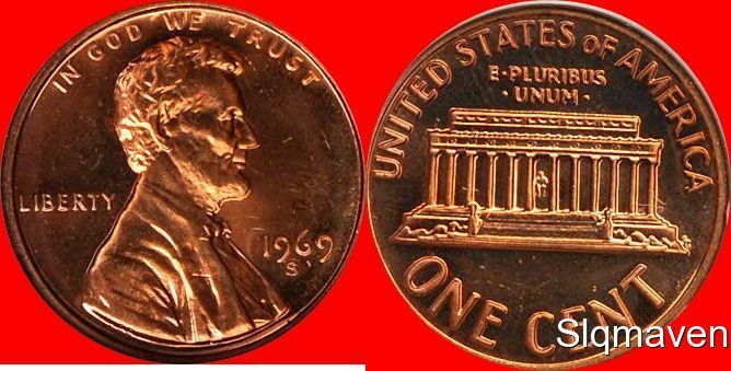 1969 S Lincoln Cent Gem Proof