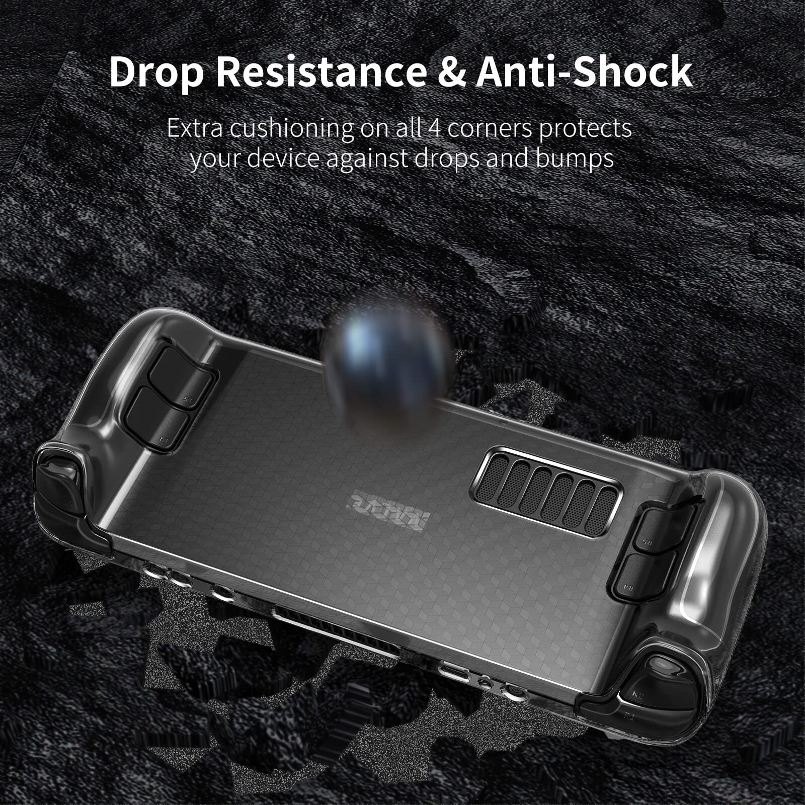 New Protective Case,TPU Soft Cover Protector for Steam Deck with Full Protection