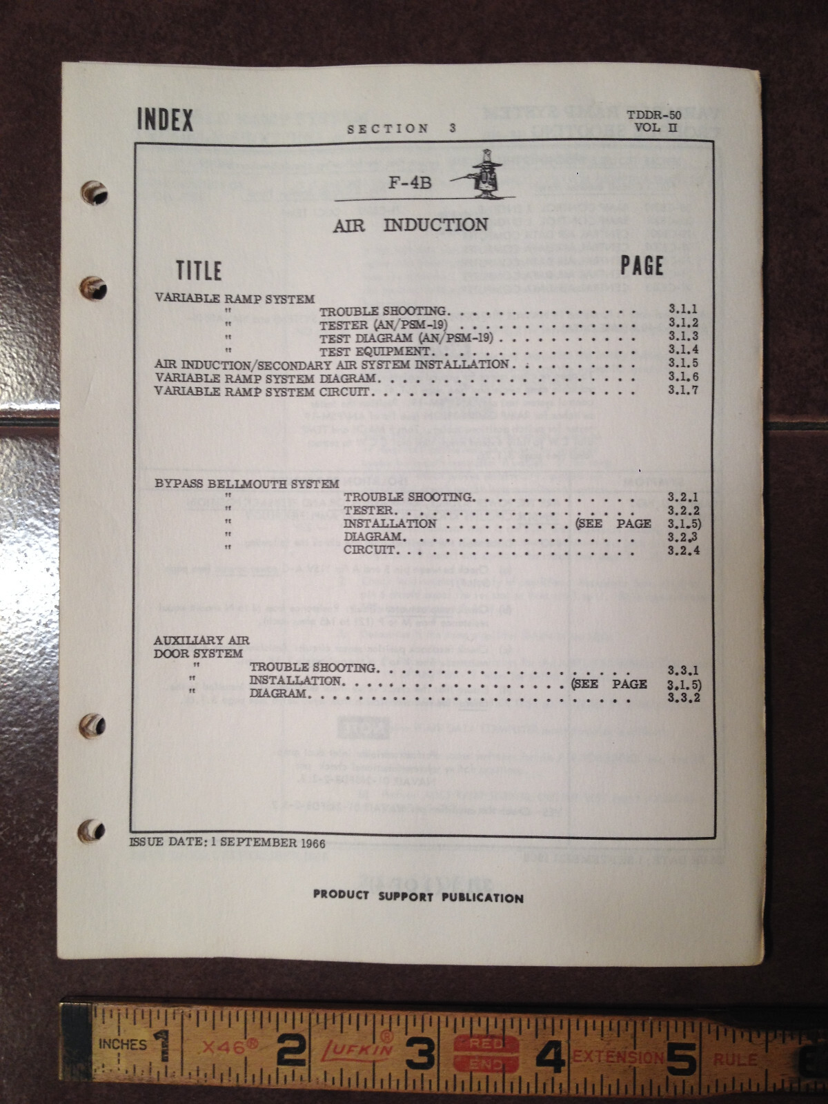 McDonnell F-4B Air Induction Troubleshooting Booklet