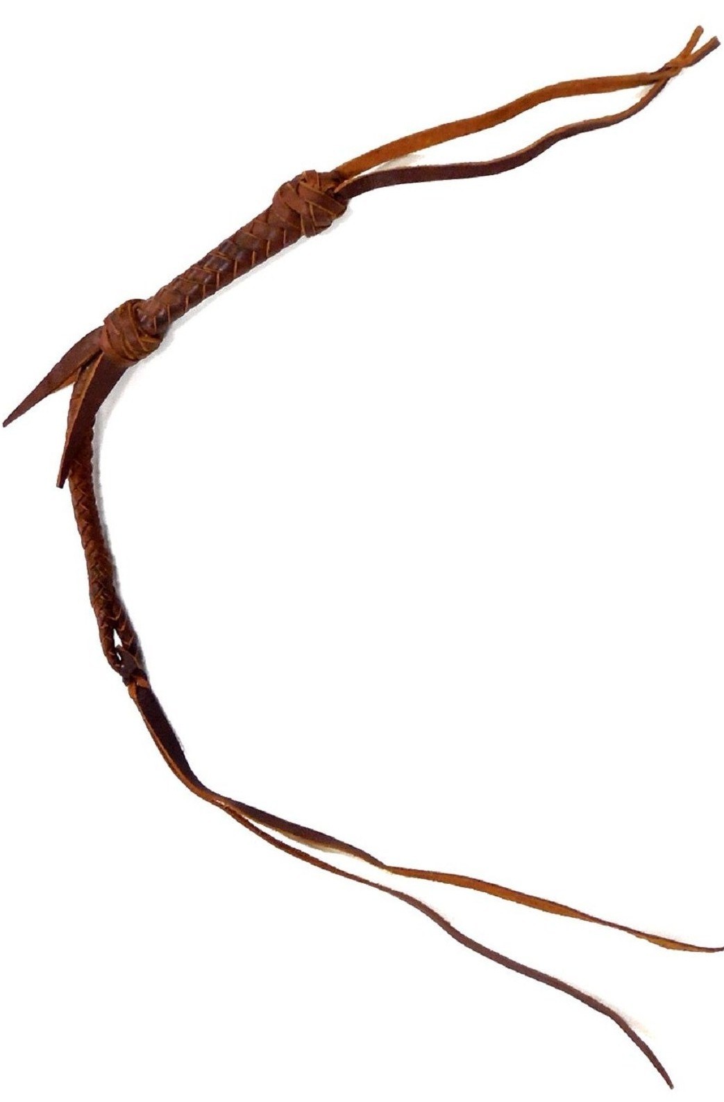 Western Barrel Horse Racing Racer Over and Under Braided Genuine Leather Quirt